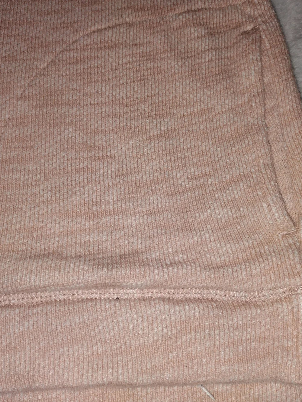 J. Crew Pink Marled Funnel Neck Sweatshirt Tunic Lounge Hoodie Pocket